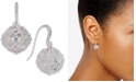 Charter Club Silver-Tone Crystal Filigree Ball Drop Earrings, Created for Macy's